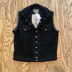 Current Elliott The Sleeveless Snap Jacket size 1